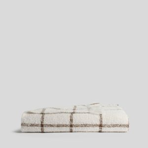 Alpaca Boucle Windowpane Throw